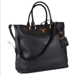 Authentic Black Prada Leather Purse